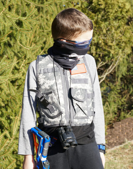 Children's Adjustable Camo Tactical Vest