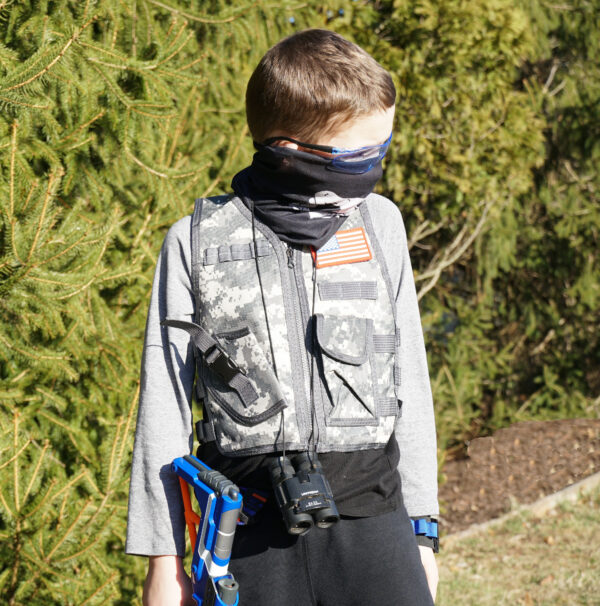 Children's Adjustable Camo Tactical Vest